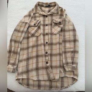 SHEIN Plaid Jacket